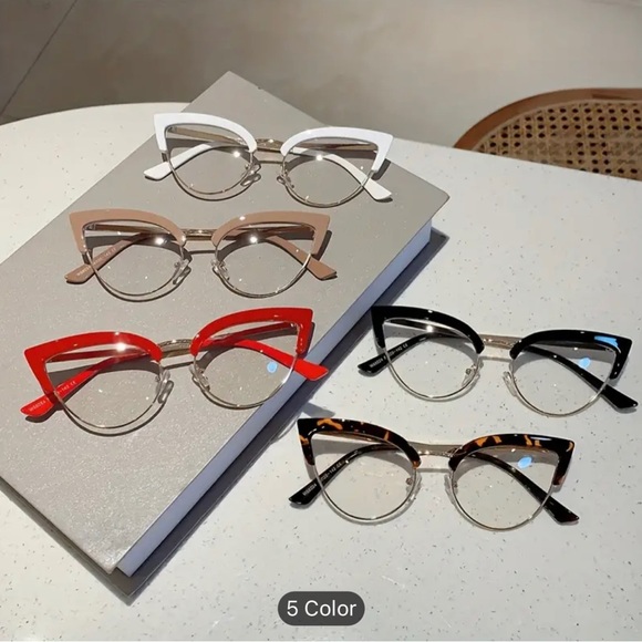 NWT! Tortoise shell framed cat eye blue light blocking fashion glasses! - Picture 2 of 2